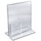 Azar Displays 8.5"W x 11"H Double-Foot w/ Attached Tri-Fold Pocket, PK10 252045 - alternate 1